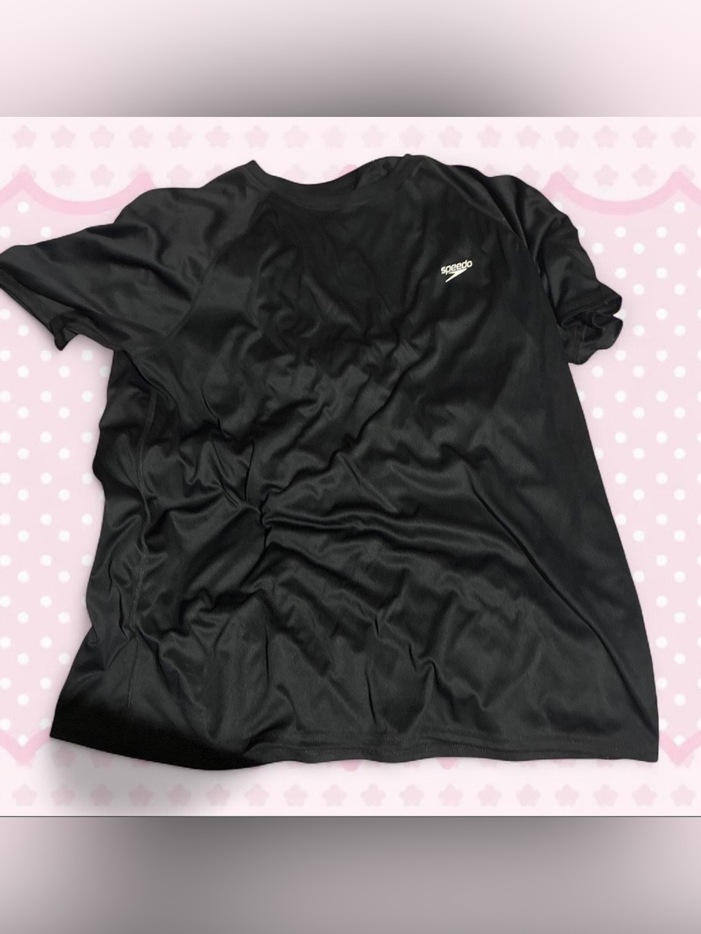 Speedo Black Logo Athletic Shirt